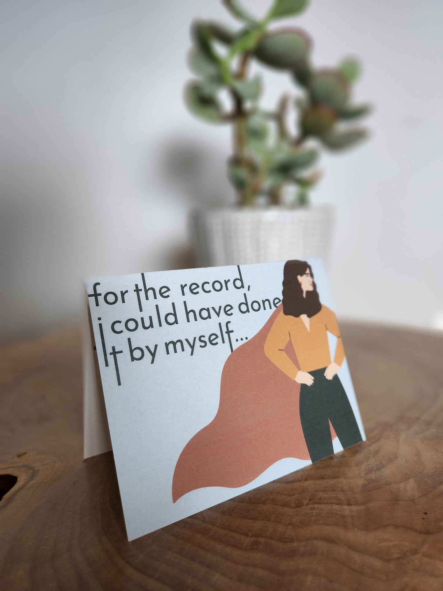 'For The Record' Thank You Card