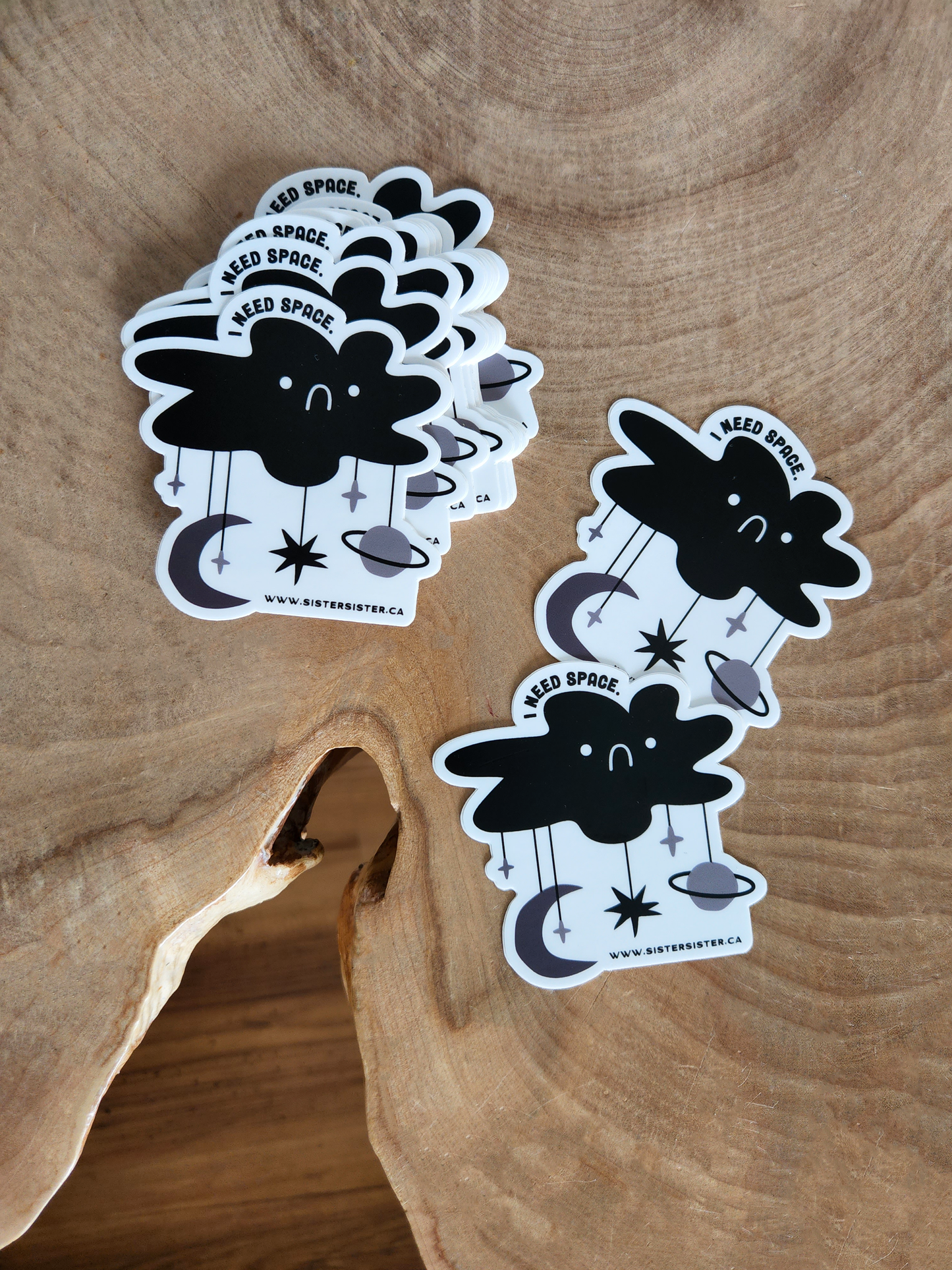 'Dark + Twisty' Line Quality Vinyl Stickers